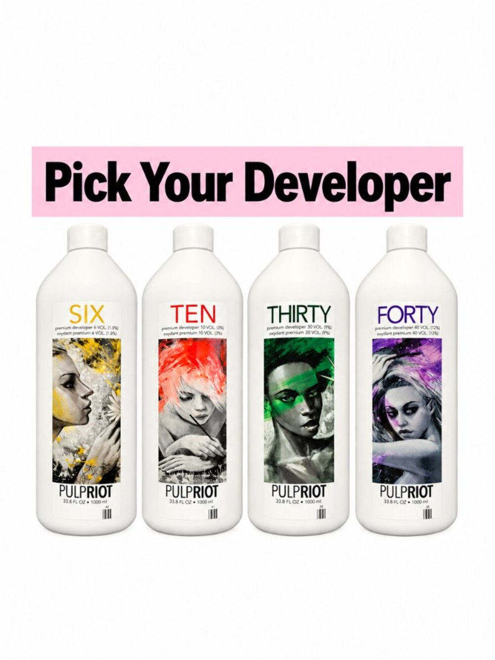 Pulp Riot Premium Developer 33.8 fl oz – Pick Your Volume Choose from 6, 10, 30,